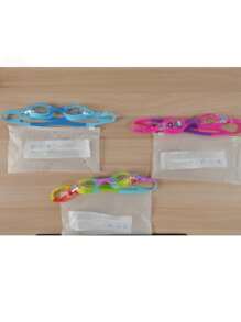 Set de 2 piezas Gafas de natación para niños (1 par de gafas de natación y 1 bolsa con cremallera para gafas) - Gafas de natación para niños con lente antivaho, irrompible y máscara de silicona ajustable | Máscara de natación impermeable para niños y niñas de 3 a 8 años y de 8 a 12 años | Ajuste cómodo elástico, diseño unisex