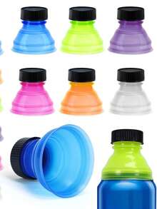 3/6 szt. losowo kolorowych wieczek do puszek z napojami gazowanymi, wielokrotnego użytku, do puszek z napojami gazowanymi i sokami (mieszane kolory) - Wielokolorowe - Zobacz 10