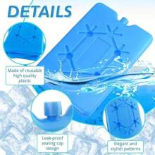 1/2/3/4pcs Reusable Frozen Ice Pack Box, Quick Freezing Fresh-Keeping Iced Box For Outdoor Food Storage, Camping, Fishing, Picnic, BBQ Lunch Box