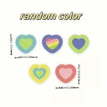 10pcs Random Color Diamond Horizontal Heart, Small Flowers, Butterfly Reflective Stickers, Night Anti-Collision Warning Decoration, Love Cartoon Stickers, Suitable For Bicycles, Electric Vehicles, Motorcycles, Cars, Helmets, Etc (Color Random)