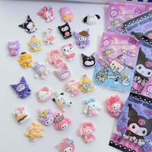 Sanrio 30/10pcs Cute Sanrio Hello Kitty Surprise Blind Bag, Small Gift Blind Box Prize Mini Simulation Cartoon Miniature Ornament, Suitable For Dollhouse, Aquarium, Interior Decoration, Birthday Gift, Valentine's Day Gift, Party Gift (Random Style)