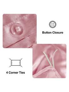 2/3pcs Satin Ruffled Duvet Cover Set, Ruffled Tassel Duvet Cover Set, Solid Retro Luxury Farmhouse Style Bedding Set, 3pcs Boho Ruffled Tie Duvet Cover Set (Comforter Not Included). Perfectly Fits Twin, Full, Queen, King Size Beds. Suitable For Home Bedding, Dorm Supplies And Christmas Decor. - Pink - View 6