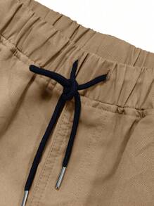 1pc Men's Multi-Pocket Cargo Pants, Suitable For Spring/Autumn, Summer Beach, Daily Commute, Sports Training, Outdoor Hiking, Casual, Fitness, Jogging, Straight Leg Trousers, Versatile & Fashionable, Fall