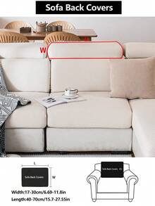 1件装弹力沙发套，防滑全覆盖沙发座套，四季通用沙发垫套，加厚面料沙发毯，可机洗，防尘，宠物友好，适用于卧室、办公室、客厅、L型沙发和1/2/3/4人沙发，米色 - 米色 - 查看 16