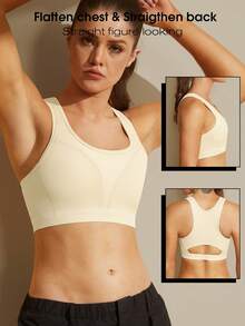 1pc Women Chest Binder Compression Top, FTM Shapewear, Adjustable Seamless Binding Vest For Large Bust