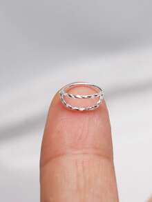 1pc 20G 9mm 925 Sterling Silver Nose Ring, Cartilage Hoop Earrings, Unisex Nose Septum Clicker Rings