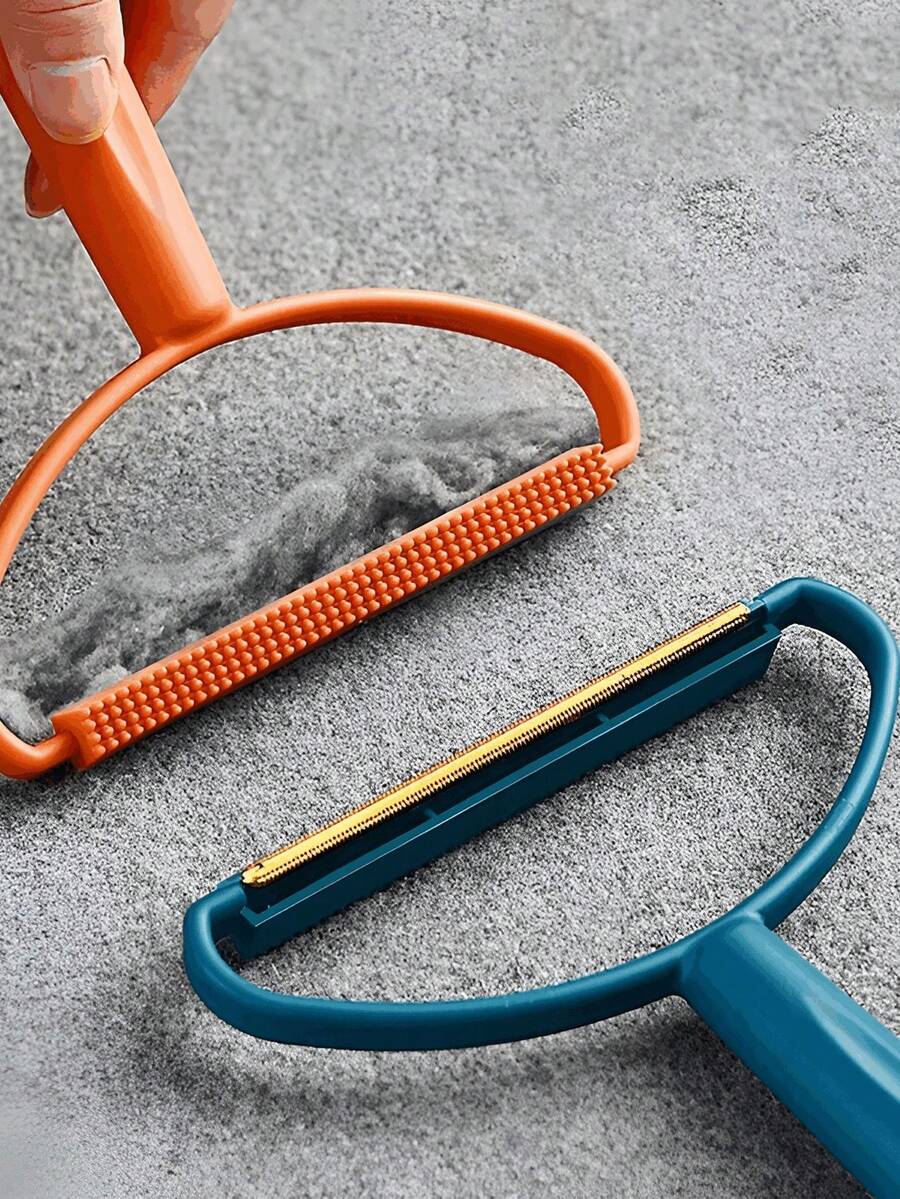 Portable Lint Remover - Double-Sided Cleaning Brush For Fabric, Clothes, Sweaters, And Coats - Efficiently Removes Pilling And Fur Balls- Suitable For Wool, Polyester , Important Note: Not Suitable For Delicate Fabrics Such As Silk, Chiffon, Lace, Thin Knits, Or Sheer Materials. Recommended For Sturdy Fabrics Like Wool, Denim, And Polyester Blends. - Multicolor - View 1