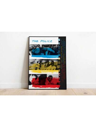 Póster de The Police | Póster de Synchronicity | Impresiones de póster de álbum | Pósteres de decoración de pared | Carátula de álbum | Póster de música rock Pintura en lienzo Pósters e impresiones Cuadros de arte de pared para decoración de sala de estar Opcional con marco
