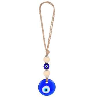 Evil Eye Car Hanging Ornament, Classic Blue Evil Eye Beaded Charms Rear View Mirror Pendent Decor Car Accessories For Window Door Wall Room Decor Bedroom Decor Home Decor Wall Decor