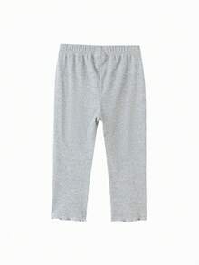 Balabala 女童打底裤儿童裤子2025夏季卡普里舞蹈休闲裤 - 灰色調 - 查看 3