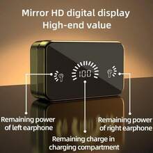 S20 High Mirror 5.2 Wireless Bluetooth Headset With Binaural Touch HIFI Stereo - 白色 - 查看 5