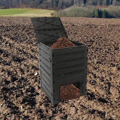 SENDERPICK Outdoor Large Capacity Composter Garden Compost Bin 119 Gal Compost Bin 71.2*71*103cm