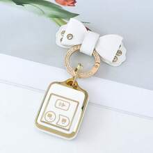 1 Exquisita llavero con lazo;Funda de TPU para llavero compatible con modelos seleccionados - Carcasa de llave de coche flexible compatible con F-150, F-250, F-350, Escape, Explorer, Expedition, Ranger y talla grande - Accesorio de llave con protección mejorada