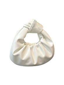 2025 حقيبة منمنمة سحابية مكرمشة للنساء بملمس ناعم، حقيبة تسوق صغيرة ذات تصميم بسيط وطازج للصيف الجديد