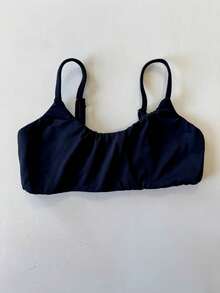 Fitness Strappy Top With Adjustable Straps, Cropped Zero Transparency, Polyamide - 軍綠色 - 查看 5
