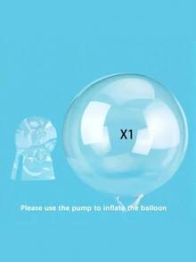 Balon Gelembung Raksasa 30 Inci - Balon Bulat Non-Elastis dengan Dua Nozzle, Cocok untuk Dekorasi Bunga & Makanan Ringan, Dekorasi Pesta Ulang Tahun & Liburan, dan Susunan Hadiah Kejutan - Clear - View 12