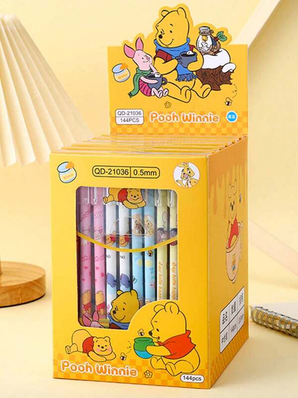 Disney Disney Licensed Cute Cartoon Bear Erasable Gel Pen Straight Design Writing Supplies For School Office Journaling, Back To School Graduation Season Gift Ideas For Students Teachers Adults