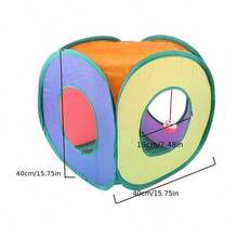 彩虹隧道系列猫隧道 DIY组装 可折叠猫隧道玩具 互动猫隧道玩具 新型智能猫玩具
