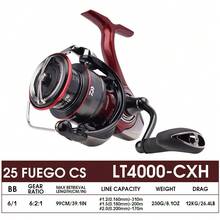 2025 DAIWA FUEGO CS Spinning Reel, 6+1 Bearings, Light Body Spinning Reel Frame/Light Drive Spool, ZAION V Body - Red - View 8