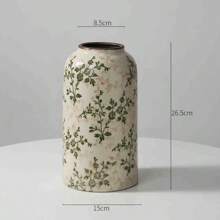 Rustykalny zabytkowy ceramiczny wazon na kwiaty, nowy chiński styl świeży i prosty kwiatowy uchwyt na wodę do salonu, gabinetu, biura