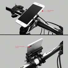 1PC Adjustable 360° Rotating Mobile Phone Holder Handlebar Clip Stand GPS Mount Bracket For Electric Scooters, Bicycles & Motorcycles - Universal Smartphone Accessory - X81 - View 7