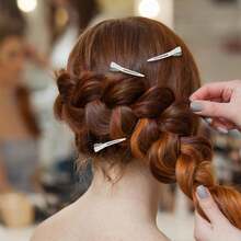 60/40/20/5 PCS Single Prong Curl Clips Black Curl Pins Duckbill Clips Metal Alligator Clips For Hair Extensions Styling - Multicolor - View 8