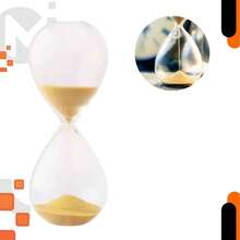 Decorative Glass  Sand Timer 5 15 30 Minutes Home Decor - 黃色 - 查看 2