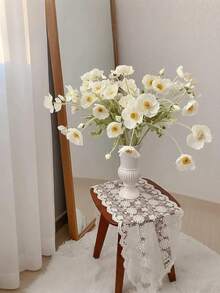 5朵/1束多色人造丝罂粟花，仿真罂粟花束，适用于婚礼、节日派对、室内/室外、花瓶、桌面、办公室装饰、节日和毕业礼物 - 彩色 - 查看 5