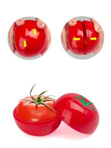 塑料食品保鲜盒套装，5 件/2 件/1 件蔬菜洋葱柠檬番茄辣椒大蒜形状密封容器，冰箱食品保鲜碗