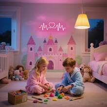 1 件霓虹心形装饰灯，适合女孩的室内氛围照明，适合节日、婚礼、求婚、派对等所有季节的装饰