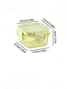 Mini Food Storage Container Set, 2 Oz Plastic, Sealable Lid, Stackable, Versatile, Portable Snacks, Fruit, Oats, Travel And Home Organizing, Baskets, Bins And Containers For Home Organizing