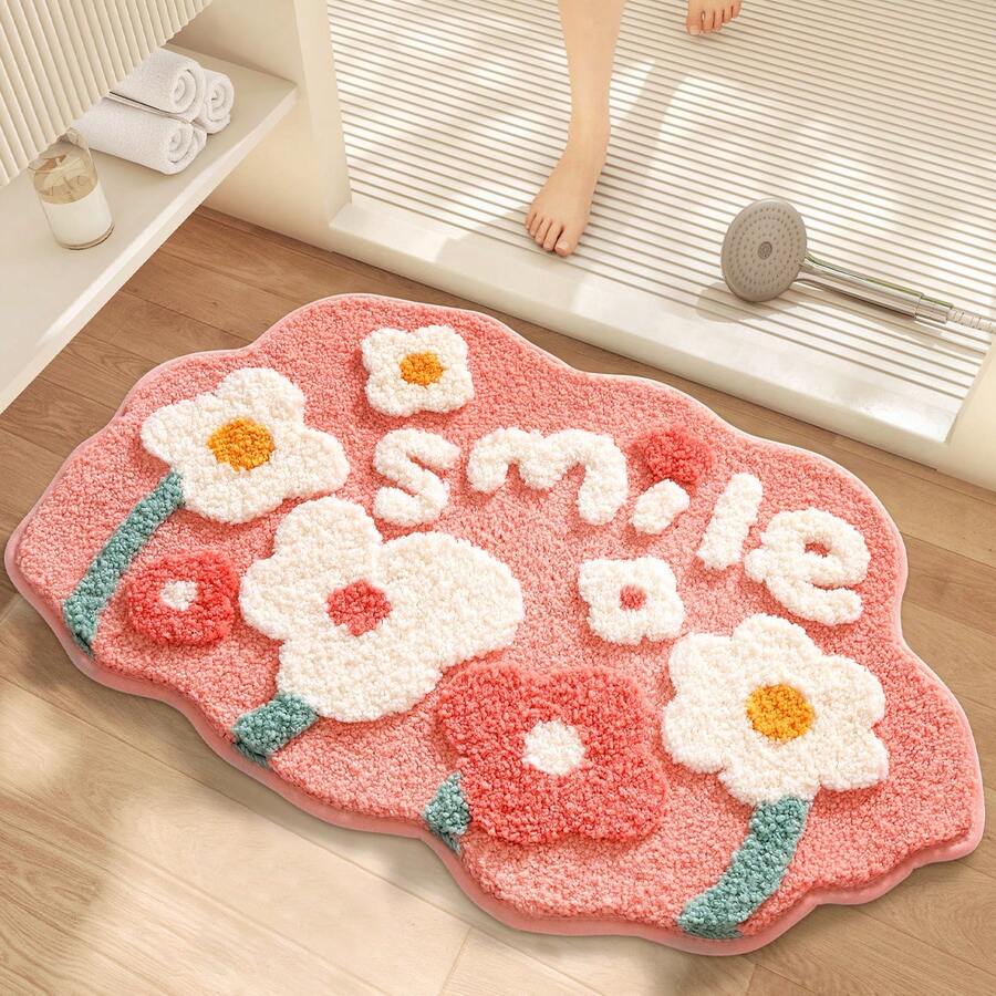 Moss Bath Mat, Ultra Thick Soft Green Bathroom Rug, Water Absorbent Non Slip Microfiber Bath Rugs For Bathroom Floor, Shower, Sink, Bedroom - 查看 1