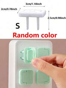 5/10pcs Random Color Electrical Outlet Covers Plugs, Power Strip Socket Protectors, Electrical Outlet Covers - Multicolor - View 11
