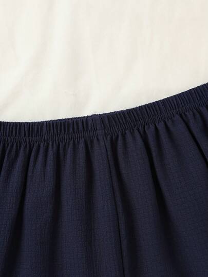 Women Short Sleeve Top Shorts Pyjama Set, Com Tafel Loungewear Home Outdoor, view 4