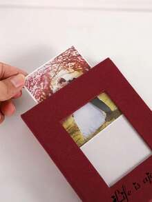 1本可定制相册，6英寸，36页，可容纳72张照片，便携式相册，适合毕业照、婚礼照、家庭照、宝宝照或旅行照、返校照，图案印刷 - 彩色 - 查看 3