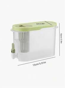 Beverage Dispenser With Fruit Infuser - Design Suitable For Refrigerator / 100% Leakproof / Material, Beverage Dispenser With Tap, Suitable For Party, Wedding And Home, Outdoor Picnic Water Tank, Barbecue Tableware. Suitable For Frozen Juice, Tea And Beverage, Party Beverage Container | Beverage Machine For Refrigerator