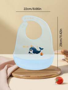 4/3/2/1 件套升级版婴儿硅胶围兜，婴儿喂食围兜，口水巾，轻便围兜，适合 0-3 岁男孩女孩，可爱印花围兜 - 多色-均碼 - 查看 6