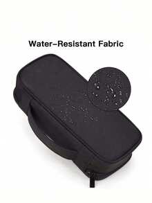 1个多层拉链电子配件收纳包，便携式数码产品收纳袋，适用于充电线、硬盘、移动电源 - 商务旅行者、数字游民、学生和科技爱好者的理想之选 - 畅销旅行线缆收纳包、便携式电子配件收纳盒、手机硬盘旅行保护套 - 黑色 - 查看 7