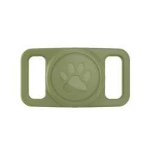 Cute Cat Paw Pattern Pet Apple AirTag Protective Case With Cover, Apple GPS Locator Pet Collar Silicone Tag Protector Shell