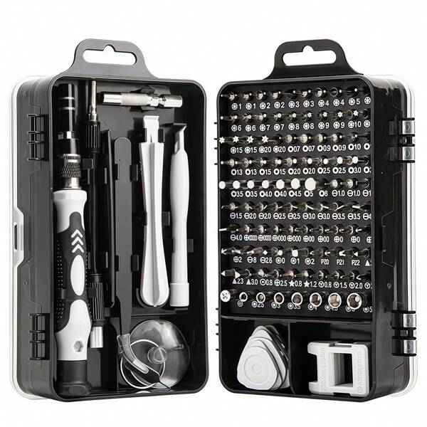 Set di 122 Cacciaviti di Precisione con Punte Magnetiche - 32 in 1/115 in 1 Kit di Strumenti Professionali per Riparazione di Elettronica, per , Laptop, PC, Orologio, Telefono - Cacciaviti Multibit in Acciaio CR-V con Custodia per il Trasporto