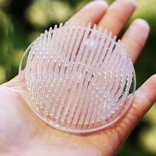 Transparent Plastic Vase With Lotus Pond & Frog Design, Oriental Zen Style Flower Holder - Multicolor - View 3