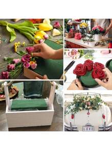 20 piezas/10 piezas/8 piezas/1 pieza/2 piezas/4 piezas/6 piezas de bloques de espuma de poliestireno verde de 14 cm x 8 cm x 4,5 cm, apropiados para arreglos florales, decoración de plantas y manualidades, adecuados para decoración de bodas, fondo de novia, arco de boda, centros de mesa, relleno de ramos, también apropiados para Navidad, Halloween, Acción de Gracias, Regreso a la Escuela, Día de San Valentín, Día del Maestro, Día de la Madre