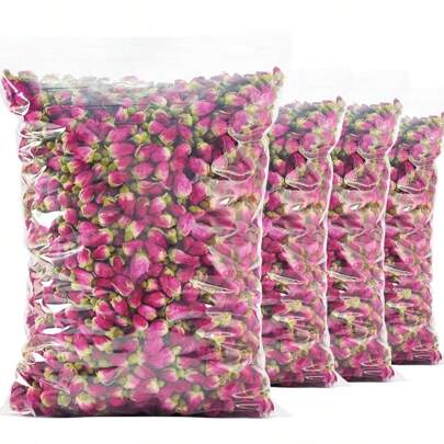 1pc 30g Natural Pingyin Rose Bud, botões de flores de plantas secas inteiras - Adequado para festivais, festas de aniversário, decoração de casa, sachê/enchimento de bolsa de fragrância