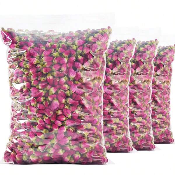 1 Stück 30g Natürliche Pingyin Rose Knospe, ganze getrocknete Blütenknospen - geeignet für Festivals, Geburtstagsfeiern, Heimdekoration, Säckchen/Duftkissenfüllung