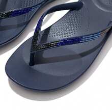 Fitflop Flip Flops - Navy Blue - View 3