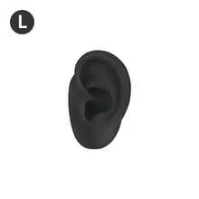 1 pieza de modelo de oreja de silicona suave como herramienta de exhibición y práctica de perforación de aretes, pendientes y otros accesorios de joyería corporal. Útil para que principiantes practiquen perforación de orejas, acupuntura, sutura de orejas y otras operaciones, así como para exhibición de auriculares.