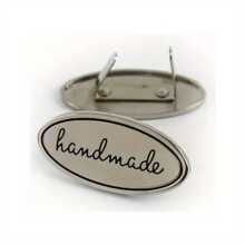 2pcs Metal Plate Tags, DIY Sewing Handicraft Decorations