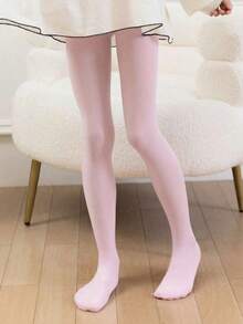 3pcs Girls' Pink Ballet Dance Tights & Pantyhose - Pink - View 6