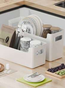 1 Stück minimalistischer wandmontierter einfarbiger Aufbewahrungskasten, multifunktionaler Organizer für Schranktüren/Kleiderschrank-Innenseiten, Bad/Toilette Kleinteile Halter