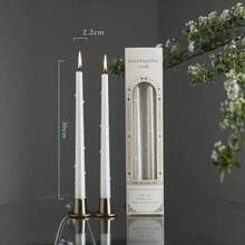 2 包 30 厘米（9.84 英寸）欧洲锥形蜡烛（直径 0.86 英寸） - 无烟，优雅的家居装饰，适合派对、用餐、节日、礼物、冥想和氛围照明。 - 彩色 - 查看 10